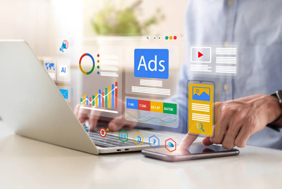 Digital marketing service illustration